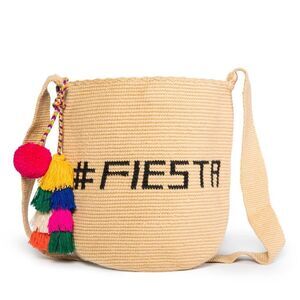 Soraya Hennessy Fiesta Woven Mochila Bucket Bag